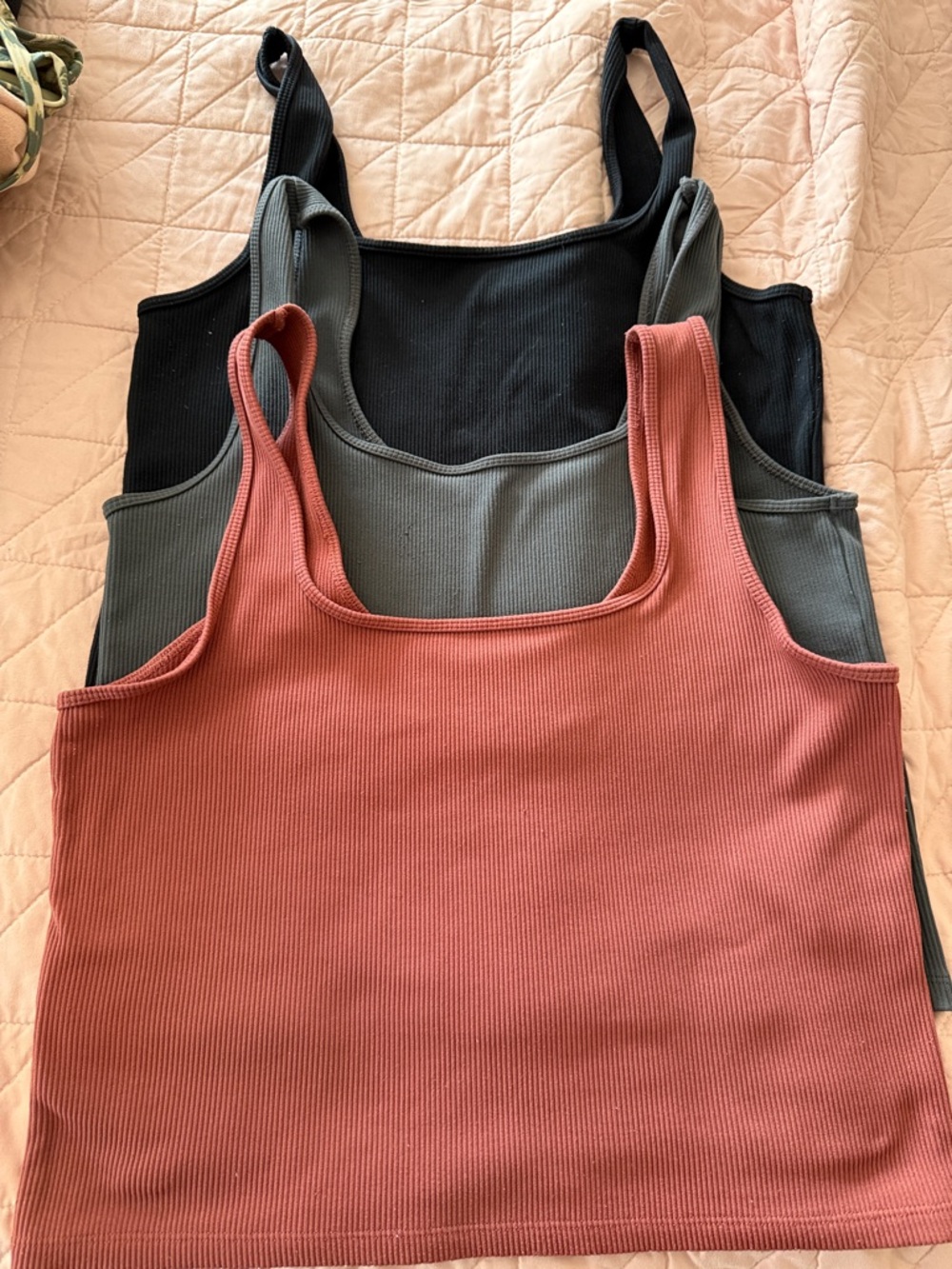 Abercrombie & Fitch Soft A&F Collection Crop Tank Tops